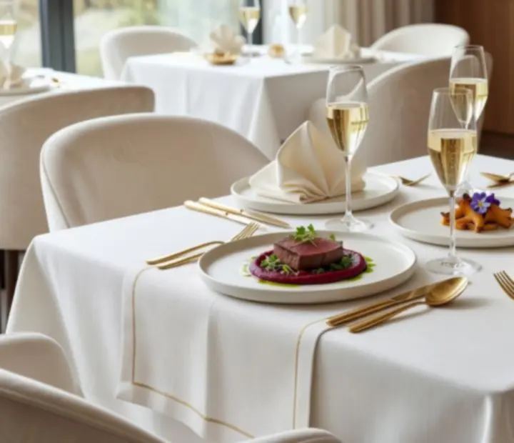 Cinematická prezentace fine dining menu v luxusní restauraci Boheluxat